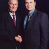 President George H. W. Bush with Jon Woodard.